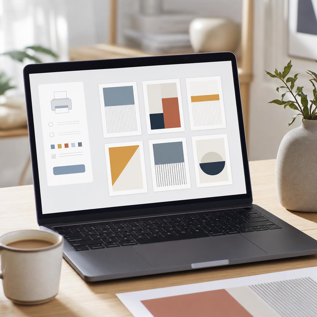 The macOS print dialog expanded to show details, with a printer selected and options for copies, paper size and double-sided printing