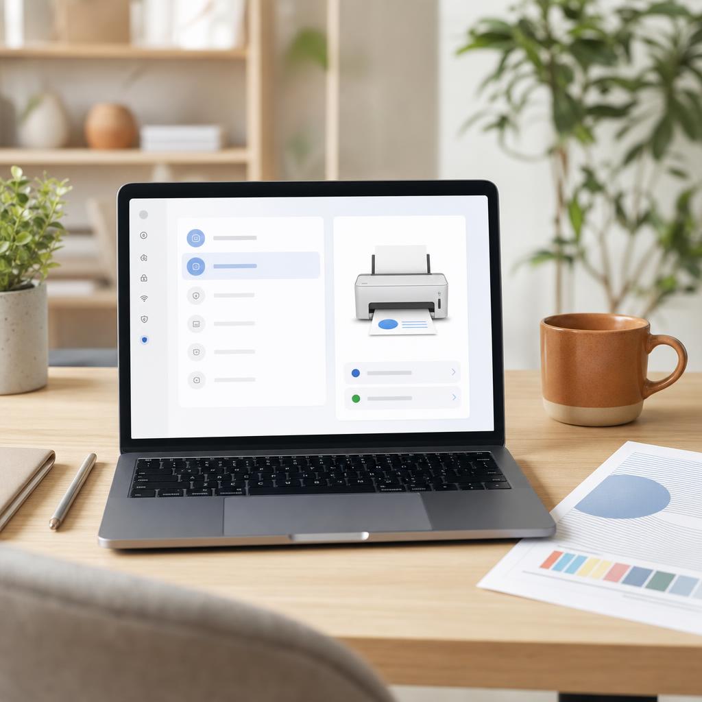 The macOS System Settings window open on the Printers & Scanners page, showing the Add Printer button