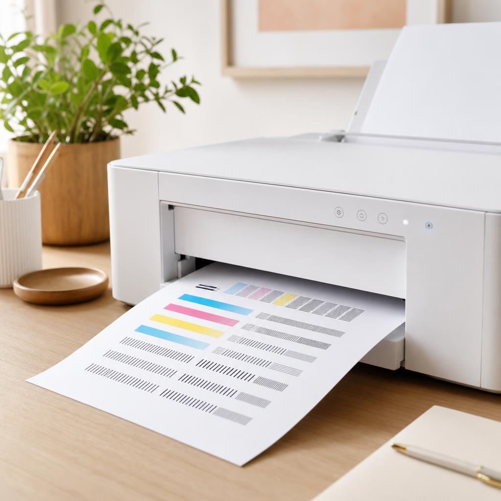 Hands using a lint-free cloth to clean rubber feed rollers inside an open printer, rotating the roller to clean the full surface